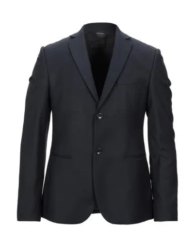 Daniele Alessandrini Homme Suit Jackets In Dark Blue