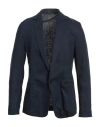 Daniele Alessandrini Homme Man Blazer Navy Size 40 Linen, Viscose