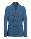 Daniele Alessandrini Homme Man Blazer Slate Blue Size 44 Polyester In Blue
