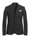 DANIELE ALESSANDRINI HOMME DANIELE ALESSANDRINI HOMME MAN BLAZER STEEL GREY SIZE 42 POLYESTER, VISCOSE, ELASTANE