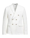 Daniele Alessandrini Homme Man Blazer White Size 40 Polyester, Elastane In White