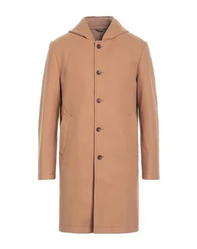 Daniele Alessandrini Homme Man Coat Camel Size 44 Polyester In Beige