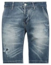Daniele Alessandrini Homme Man Denim Shorts Blue Size 31 Cotton, Elastane In Blue
