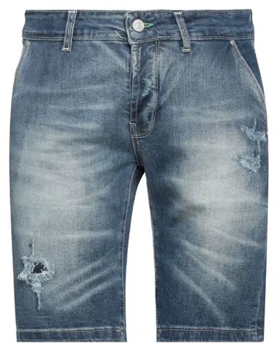 Daniele Alessandrini Homme Man Denim Shorts Blue Size 31 Cotton, Elastane