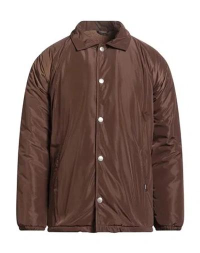 Daniele Alessandrini Homme Man Jacket Brown Size 38 Polyester