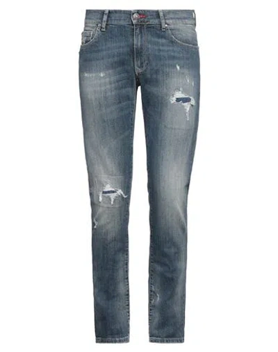 Daniele Alessandrini Homme Man Jeans Blue Size 31 Cotton, Elastane