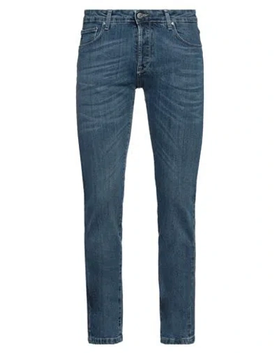 Daniele Alessandrini Homme Man Jeans Blue Size 33 Cotton, Elastane