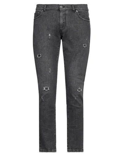 Daniele Alessandrini Homme Man Jeans Steel Grey Size 32 Cotton, Recycled Cotton, Elastane In Gray