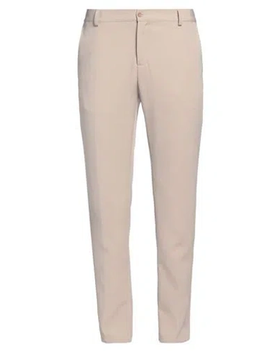 Daniele Alessandrini Homme Man Pants Beige Size 38 Polyester, Elastane