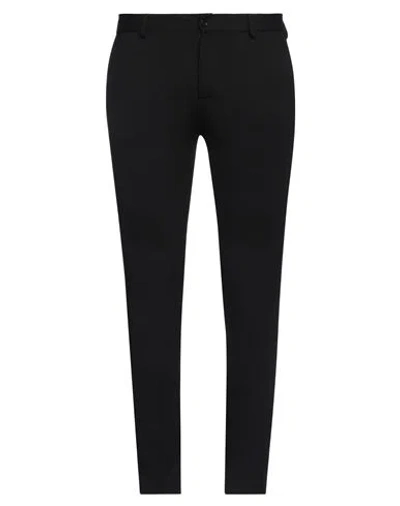 Daniele Alessandrini Homme Man Pants Black Size 38 Viscose, Polyamide, Elastane In Black