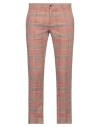 Daniele Alessandrini Homme Man Pants Brick Size 30 Polyester, Linen In Red