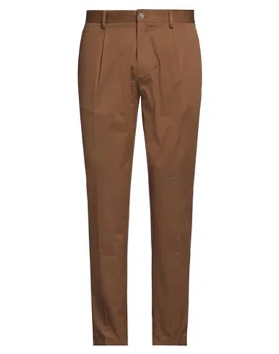 Daniele Alessandrini Homme Man Pants Brown Size 30 Cotton, Elastane