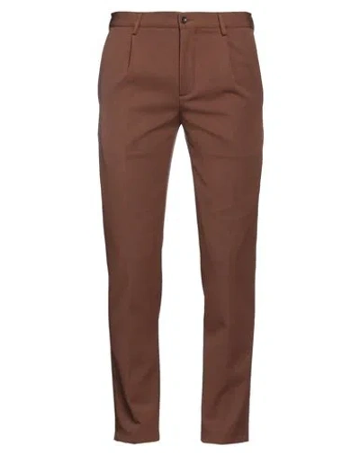 Daniele Alessandrini Homme Man Pants Brown Size 30 Polyester, Elastane