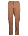Daniele Alessandrini Homme Man Pants Brown Size 36 Cotton, Elastane