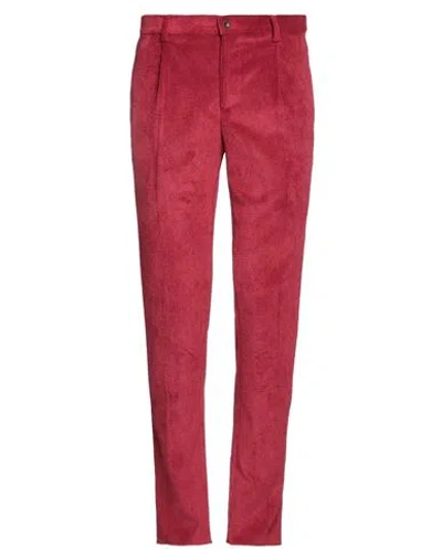 Daniele Alessandrini Homme Man Pants Burgundy Size 30 Polyester, Polyamide, Elastane In Red