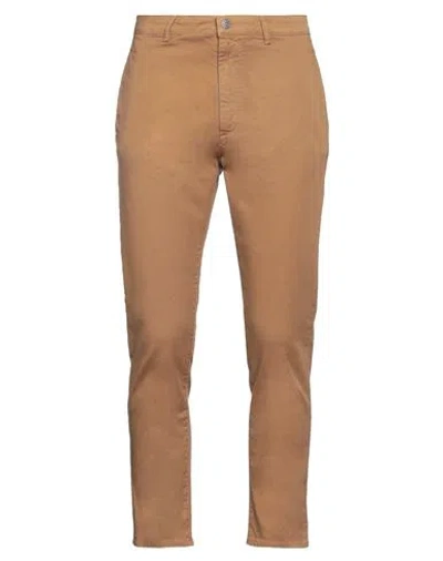 Daniele Alessandrini Homme Man Pants Camel Size 32 Cotton, Elastane In Brown