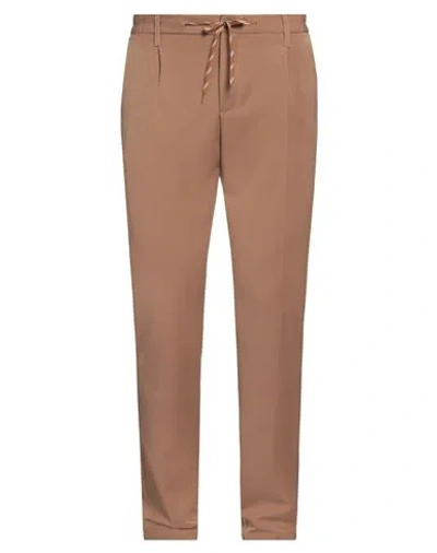 Daniele Alessandrini Homme Man Pants Camel Size 32 Polyester, Viscose, Elastane In Beige