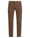 Daniele Alessandrini Homme Man Pants Camel Size 33 Cotton, Elastane In Brown