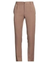 Daniele Alessandrini Homme Man Pants Camel Size 34 Polyester, Viscose, Elastane In Sand