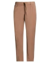 Daniele Alessandrini Homme Man Pants Camel Size 36 Polyester, Viscose, Elastane In Brown