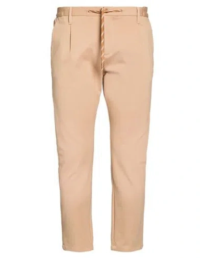 Daniele Alessandrini Homme Man Pants Camel Size 38 Viscose, Polyamide, Elastane In Brown