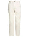 Daniele Alessandrini Homme Man Pants Cream Size 30 Cotton, Elastane In White