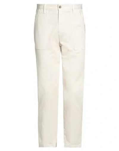 Daniele Alessandrini Homme Man Pants Cream Size 30 Cotton, Elastane In White