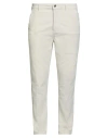 Daniele Alessandrini Homme Man Pants Cream Size 33 Cotton, Elastane In White
