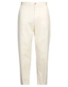 Daniele Alessandrini Homme Man Pants Cream Size 28 Cotton, Elastane In White