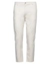 Daniele Alessandrini Homme Man Pants Cream Size 36 Cotton, Elastane In White