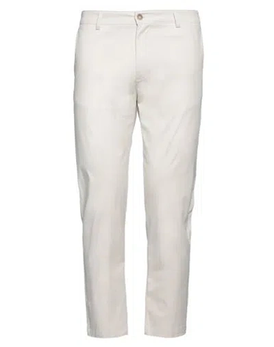 Daniele Alessandrini Homme Man Pants Cream Size 36 Cotton, Elastane In White