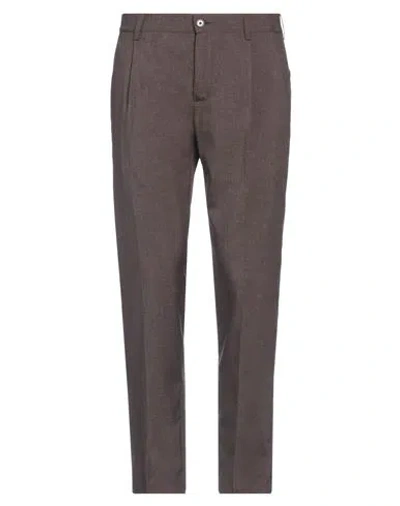 Daniele Alessandrini Homme Man Pants Dark Brown Size 30 Polyester