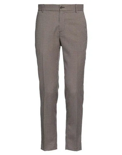 Daniele Alessandrini Homme Man Pants Dark Brown Size 34 Polyester, Viscose, Elastane