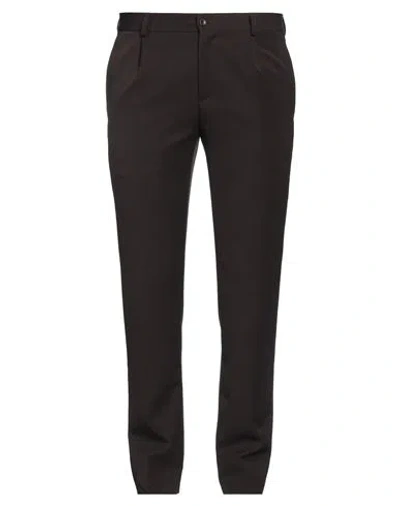 Daniele Alessandrini Homme Man Pants Dark Brown Size 36 Polyester, Viscose, Elastane In Brown