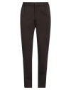Daniele Alessandrini Homme Man Pants Dark Brown Size 36 Viscose, Polyamide, Elastane In Brown