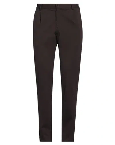 Daniele Alessandrini Homme Man Pants Dark Brown Size 36 Viscose, Polyamide, Elastane