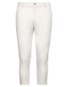 Daniele Alessandrini Homme Man Pants Ivory Size 34 Cotton, Elastane In White