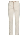 Daniele Alessandrini Homme Man Pants Ivory Size 34 Viscose, Polyamide, Elastane In White