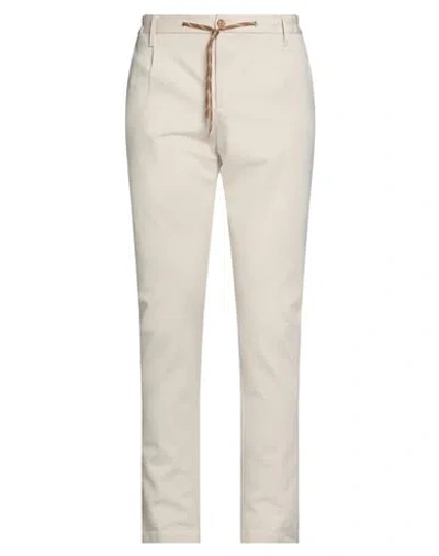 Daniele Alessandrini Homme Man Pants Ivory Size 34 Viscose, Polyamide, Elastane In White