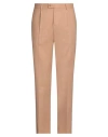 Daniele Alessandrini Homme Man Pants Light Brown Size 32 Linen, Viscose In Beige