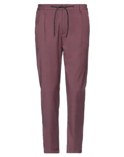 Daniele Alessandrini Homme Man Pants Mauve Size 30 Polyester, Viscose, Elastane In Purple