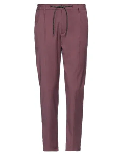 Daniele Alessandrini Homme Man Pants Mauve Size 36 Polyester, Viscose, Elastane In Purple