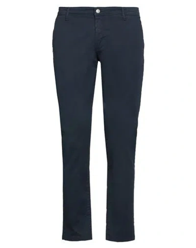Daniele Alessandrini Homme Man Pants Midnight Blue Size 28 Cotton, Elastane