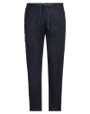 Daniele Alessandrini Homme Man Pants Midnight Blue Size 28 Linen, Viscose