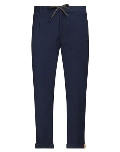 Daniele Alessandrini Homme Man Pants Midnight Blue Size 36 Polyester, Viscose, Elastane In Midnight Blue