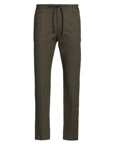 Daniele Alessandrini Homme Man Pants Military Green Size 28 Linen, Viscose In Green