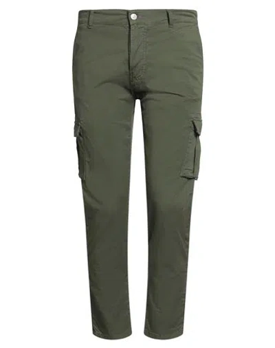 Daniele Alessandrini Homme Man Pants Military Green Size 30 Cotton, Elastane