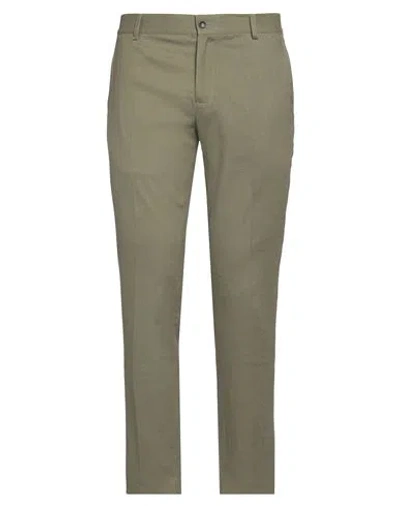 Daniele Alessandrini Homme Man Pants Military Green Size 38 Linen, Viscose