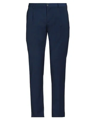 Daniele Alessandrini Homme Man Pants Navy Blue Size 32 Polyester, Viscose, Elastane