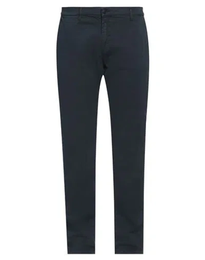 Daniele Alessandrini Homme Man Pants Navy Size 40 Cotton, Elastane In Navy Blue